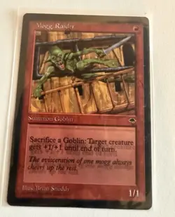 Mogg Raider Double Error !!! Double Text And Ink Error n The Back - Image 1