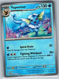 Vaporeon Poke Ball 022/131 SV: Prismatic Evolutions - Pokemon Card - NM - Image 1
