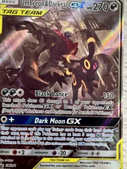 Pokemon TCG Umbreon & Darkrai GX SM241 Sun & Moon Promo - Image 3