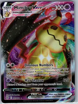 Mimikyu VMAX 069/172 SWSH09: Brilliant Stars - Pokemon Card - NM - Image 1