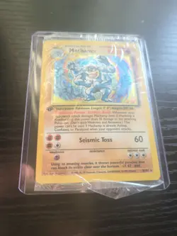 1999 Pokemon Base Set 1ST EDITION MACHAMP 8/102 Holo - FACTORY SEALED WOTC - Image 1