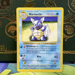 Pokemon TCG - Wartortle - 42/102 - Uncommon (Shadowless) - Base LP - - Image 1
