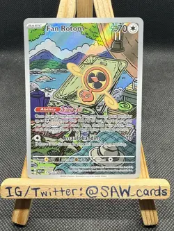 Ascended Heroes Fan Rotom 250/217 Illustration Rare IR Full Art Pokemon Card - Image 1
