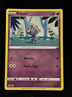 Espurr 081/195 - Pokemon Silver Tempest - NM - Image 1