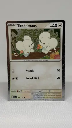 Tandemaus 167/193 SV02: Paldea Evolved Cosmos Holo Pokemon Card - Image 1