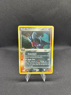 Pokemon TCG: EX Team Rocket Returns Rare Holo: Dark Houndoom 5/109 LP - Image 1