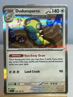 Pokemon TCG Dudunsparce 129/162 Temporal Forces Holo Rare - Image 1