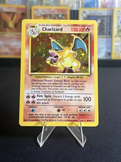🔥 Charizard Base Set Holo 4/102 Pokemon Card - NM - Grail! Come Look! 🔥 - Image 1