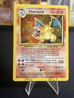 🔥 Charizard Base Set Holo 4/102 Pokemon Card - NM - Grail! Come Look! 🔥 - Image 3