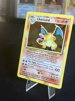 🔥 Charizard Base Set Holo 4/102 Pokemon Card - NM - Grail! Come Look! 🔥 - Image 4
