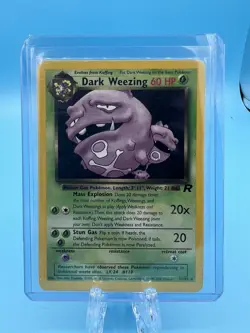 DARK WEEZING 31/82 Rare Team Rocket Pokemon Card WOTC Vintage - NM/LP - Image 1