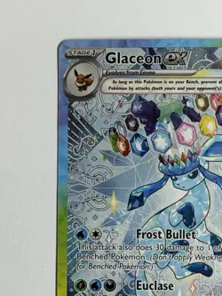 Pokemon Glaceon EX 150/131 Prismatic Evolutions Special Illustration Rare (SIR) - Image 3