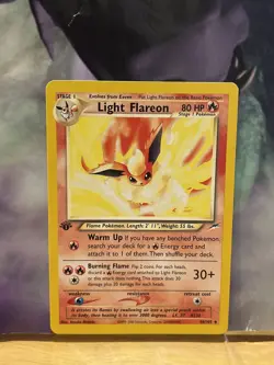 Light Flareon 46/105 Neo Destiny 1st Edition 2000 Pokemon - Image 1
