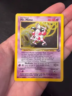 Pokemon Card - Mr. Mime Jungle 6/64 Holo Unlimited Holo Rare - Image 1