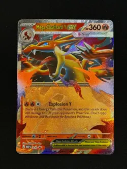 Pokemon Mega Charizard Y ex 030 Me: Mega Evolution Black Star Promo - Image 1