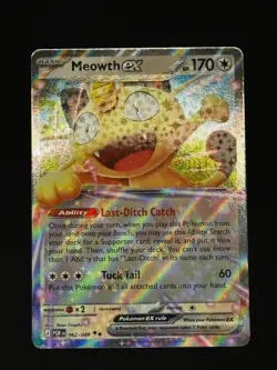 Pokemon Meowth ex 062/088 Me03: Perfect Order Holo (NM) - Image 1