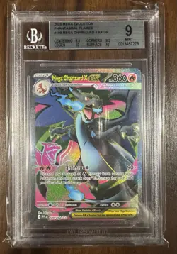 MEGA CHARIZARD X EX - 109/094 UR - POKEMON PHANTASMAL - BGS 9 (Graded - POP 9) - Image 1