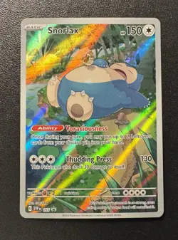Pokemon Snorlax 051 Sv: Scarlet & Violet 151 ETB Black Star Promo Card - Image 1