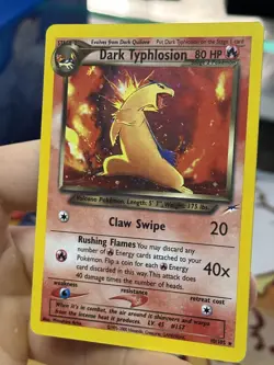 #2 Dark Typhlosion 10/105 Neo Destiny 2000 Holo Rare WOTC Pokemon Card TCG - Image 5