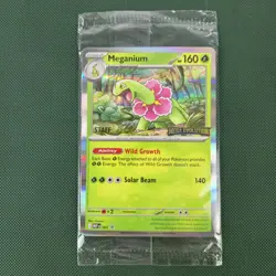 STAFF SEALED Meganium Alakazam Mega Evolution Prerelease Promo Pokemon Cards - Image 1