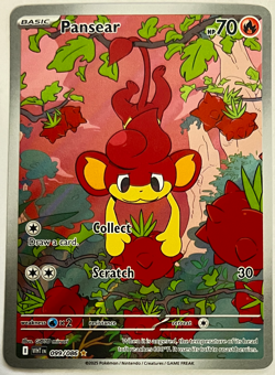 Pokemon TCG 099/086 Illustration Rare Pansear SV: White Flare NM/M - Image 1