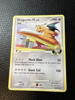 Dragonite FB 56/147 Lv. 50 Supreme Victors Pokemon 2009 TCG Vintage LP * - Image 1