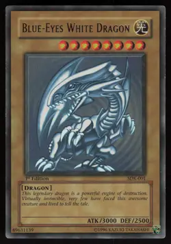 Blue-Eyes White Dragon SDK-001 Ultra Rare 1st Edition Yu-Gi-Oh - Image 1