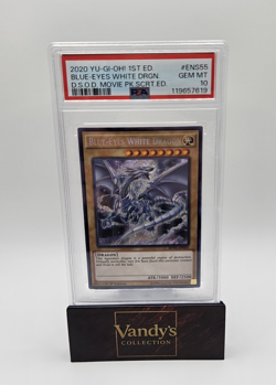 Konami Yu-Gi-Oh! Blue-Eyes White Dragon MVP1-ENS55 PSA 10 1st Edition Secret Ra… - Image 1