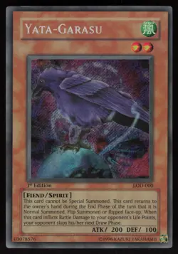 Yata-Garasu LOD-000 Secret Rare Legacy of Darkness 1st Edition Yu-Gi-Oh - Image 1