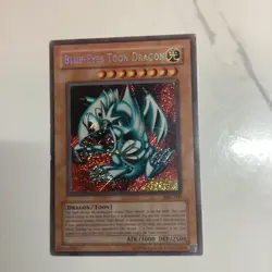 Konami Blue-Eyes Toon Dragon MRL-000 Magic Ruler Unlimited Foil Secret Rare - Image 1