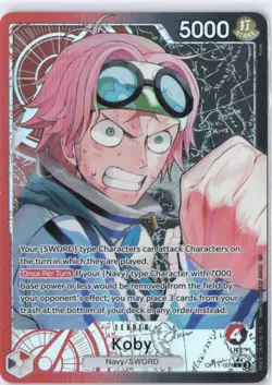 Koby OP11-001 Alternate Art (Alt Art) Leader Foil NM One Piece - Image 1