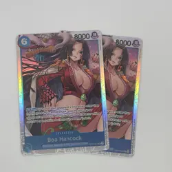 Boa Hancock OP07-051 One Piece TCG SR Super Rare Foil NM x2 - Image 1