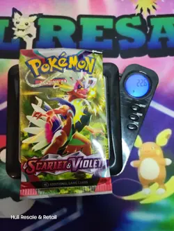 🔥 VERY HEAVY 🔥 22.6 Grams Scarlet And Violet Base Pokemon TCG Booster Pack - Image 1