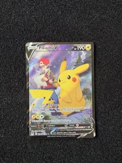 Pokemon TCG Pikachu v Lost Origin Trainer Gallery TG16/TG30 Holo Ultra Rare - Image 1