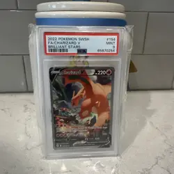 2022 Pokemon SWSH Brilliant Stars #154 Charizard V FA PSA 9 MINT - Image 2