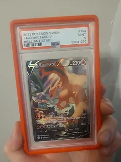 PSA 9 Charizard V 154/172 Brilliant Stars Alternate Art Pokemon Ultra Rare MINT - Image 4