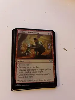 Untimely Malfunction U Duskmourn: House of Horror #0161 Foil NM Condition - Image 1