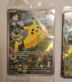 *SEALED* Pikachu 088 Sv: Scarlet & Violet Promo Card w/ Sprigatito & more - Image 2