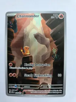 Pokemon Charmander Illustration Scarlet & Violet 151 Card #168/165 NM - Image 1