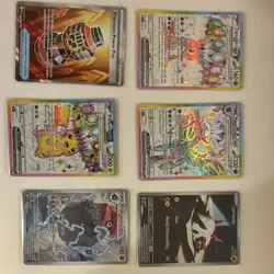 Pokemon TCG 6 Card Lot - Pikachu EX, Hydreigon EX, Probopass EX, Holo - Image 1