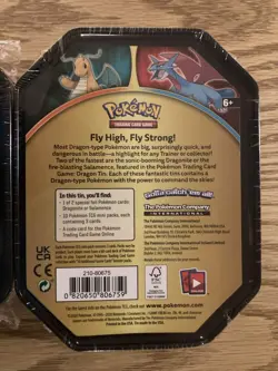 Pokemon Strong Bonds & Dragons Tins with 10 Mini 3-Card Packs Lot x3 Sealed - Image 2