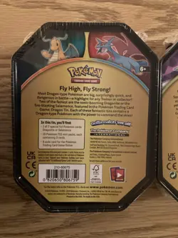 Pokemon Strong Bonds & Dragons Tins with 10 Mini 3-Card Packs Lot x3 Sealed - Image 4
