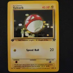 Pokemon TCG Voltorb Team Rocket 69/82 1st Edition Common Card WOTC - Image 2