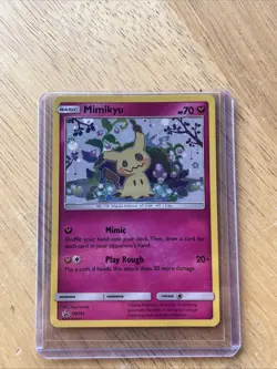Mimikyu SM163 Holo Pokemon Sun & Moon Team Up Black Star Blister Promo Card NM - Image 2