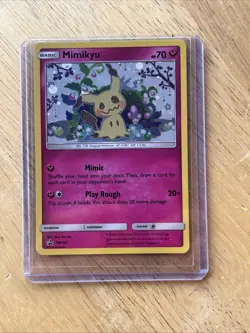 Mimikyu SM163 Holo Pokemon Sun & Moon Team Up Black Star Blister Promo Card NM - Image 3