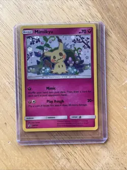 Mimikyu SM163 Holo Pokemon Sun & Moon Team Up Black Star Blister Promo Card NM - Image 4