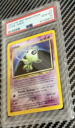 2001 Pokemon Neo Revelation # 3 Celebi Holo PSA 10 Card LOW POP! GEM MINT! Rare! - Image 3