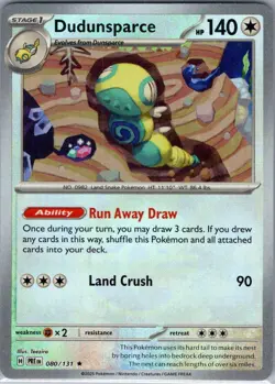 Dudunsparce Poke Ball 080/131 SV: Prismatic Evolutions - Pokemon Card - NM - Image 1