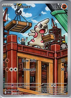 Timburr 125/086 SV: Black Bolt - Pokemon Card - NM - Image 1
