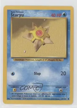 Staryu Pokemon Base Set #65 1999 - Image 1
